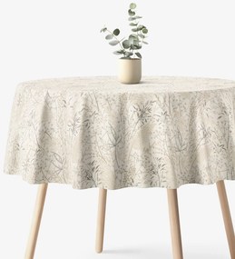 Goldea okrúhly obrus valencia - lúčne trávy Ø 220 cm