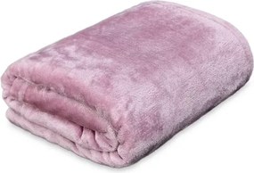 Flanelová deka Viktória 140x200 cm, ružová%