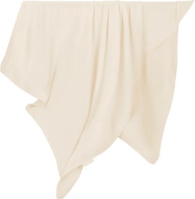 Bambusová Junior zavinovačka s čipkou vanilka 100x135 cm