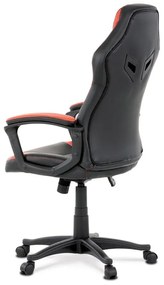 Autronic -  Herná stolička KA-Y209 RED, červená a čierna ekokoža