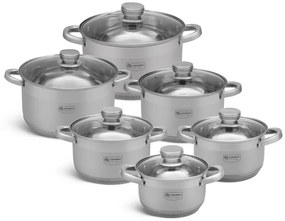 12 kusová sada hrncov z nehrdzavejúcej ocele