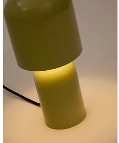 Zelená stolová lampa s kovovým tienidlom (výška 28 cm) Monze – Kave Home