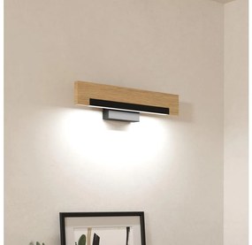 Eglo 901738-LED Nástenné svietidlo CAMACHO LED/9,6W/230V 3000K čierna/béžová