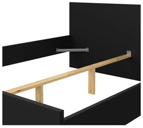 Čierna dvojlôžková posteľ 160x200 cm Naia – Tvilum