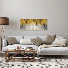 Obraz - Zlaté čiary (120x50 cm)
