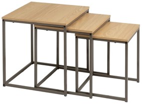 Odkladacie stolíky v súprave 3 ks 40x40 cm – Casa Selección
