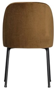 Zamatové jedálenské stoličky v súprave 2 ks v horčicovej farbe Vogue – WOOOD