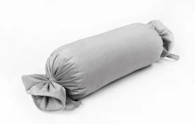 Biante Zamatový vankúš valec bonbon Velvet Prémium SVP-027 Svetlo sivý 15x60 cm