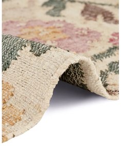 Krémový ručne tkaný jutový behúň 80x200 cm Roya Violette – Elle Decoration