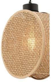 Závesný luster na lanku DRUM 1xE27/60W/230V hnedý