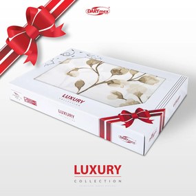 SATÉNOVÉ OBLIEČKY LUXURY PUHA1 160X200 CM, 2KS 70X80 CM VZOROVANÉ