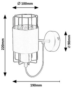 Rabalux 3123 nástenná lampa