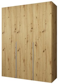 Šatníková skriňa 150 cm Alice 1 (dub artisan + kašmír). Akcia -20%. Vlastná spoľahlivá doprava až k Vám domov. 1126103