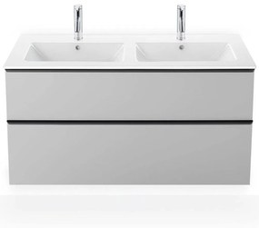 DURAVIT ME by Starck dvojumývadlo do nábytku s dvomi otvormi, dva prepady, 1300 x 490 mm, biela, 2336130000