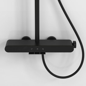 Rea Farel, sprchový set s vaňovým výtokom, čierna matná, REA-P0354