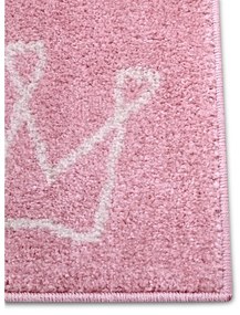 Ružový detský koberec 120x170 cm Crowns – Hanse Home