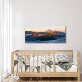 Obraz hory Bromo v Indonézii (120x50 cm)