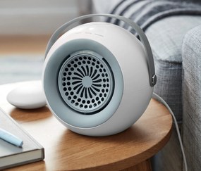 Teplovzdušný ventilátor s odnímateľným ohrievačom rúk