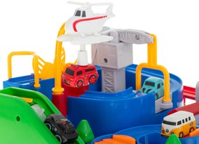Autodráha KIK s prekážkovou garážou a 4 vozidlami