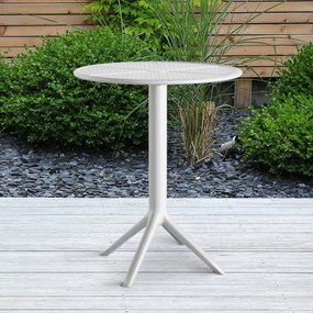 Okrúhly stôl Lacota 60 cm - biela