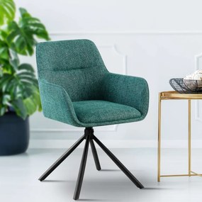 Stolička Tipton, látka - tmavo zelená