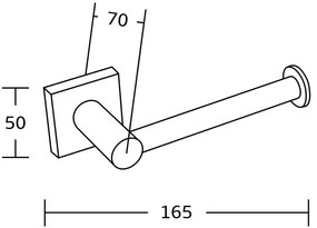 Držiak na toaletný papier MEXEN RUFO chróm