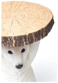 Animal príručný stolík ľadový medveď biely