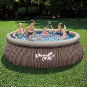 Planet Pool Bazén s nafukovacím prstencom QUICK ratan 3,66 x 0,91 m