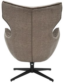 Kreslo VOGUE otočné o 360° zamatová farba taupe