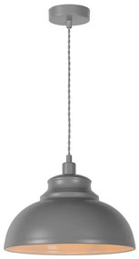 Lucide 34400/29/36 - Závesné svietidlo ISLA 1xE14/40W/230V šedá