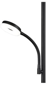 Čierna LED stojacia lampa (výška 178 cm) Specter – Trio
