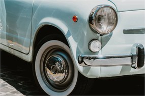 Obraz - Retro auto Fiat (90x60 cm)
