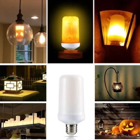 Zaparkorun LED žiarovka HYO-2, 5W - imitácia plameňa - orange