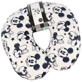 Cestovný vankúšik MICKEY MOUSE 30x30 cm, biely