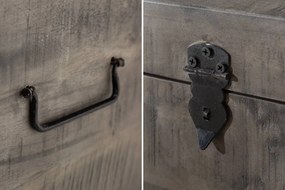 Konferenčný stolík - truhlica Unity Loft 115 cm sivé mango