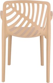 Plastová stolička FOLIA béžová