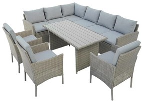 Komplet technoratanový Catania natural