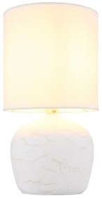 Globo 21739W - Stolná lampa MARBLE 1xE14/40W/230V biela