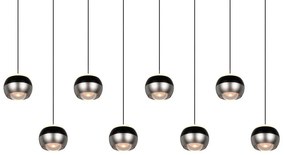 Čierne/v striebornej farbe LED závesné svietidlo Orbit – Trio Select