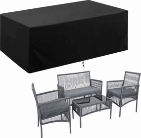 Ochranný vodeodolný obal na záhradný nábytok ARENA 215x135x105 cm - čierny
