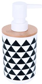 BISK Erga SNOW, dávkovač mydla na postavenie 350ml, biela-hnedá, ERG-07897