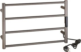 Bemeta Design Elektrický kúpeľňový radiátor / sušiak uterákov 560x370x90 mm, 63W, grafit mat - 704155085