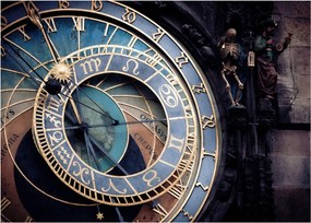 Obraz - Orloj, Praha (70x50 cm)
