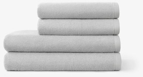 Goldea bavlnený froté uterák / osuška soft bez bordúry – sivý 50 x 100 cm