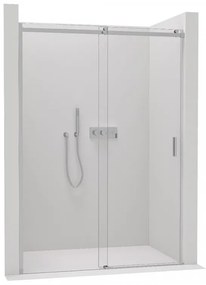 CERANO - Sprchové posuvné dvere Santoro Ľ/P - 8 mm - chróm, transparentné sklo - 150x195 cm, CER-CER-8050BD6961