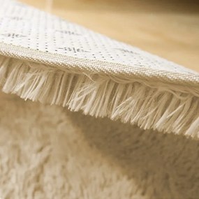 Protišmykový koberec SHAGGY karamelový