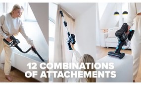 Niceboy ION Hurricane H7- Flexibilný bezdr. tyč. vysávač 2v1 200W/2200 mAh čierna