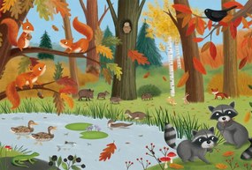 Schmidt  Puzzle 3×24 dielikov Lesné zvieratá