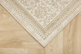 Koberec Allora Plus F344A Ornament, krémový / strieborný