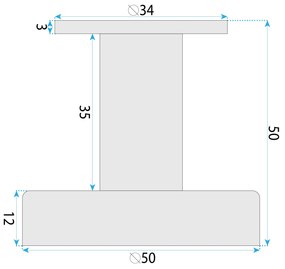 Rea Modern, 1-háčik na uterák, 6606A, brúsená oceľ, REA-98008
